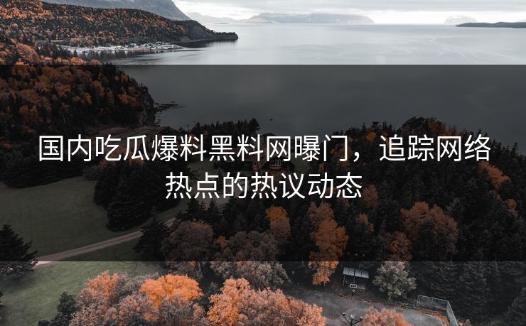 国内吃瓜爆料黑料网曝门，追踪网络热点的热议动态